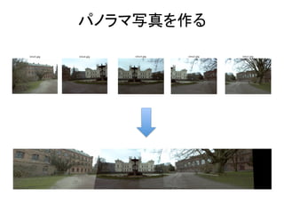 パノラマ写真を作る	
 