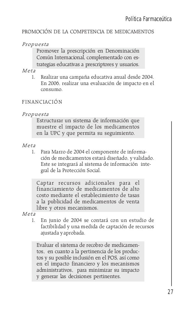 Politica Farmaceutica Nacional