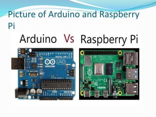 Picture of Arduino and Raspberry
Pi
 