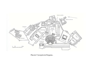 Plan de l’Acropole de Pergame.
 