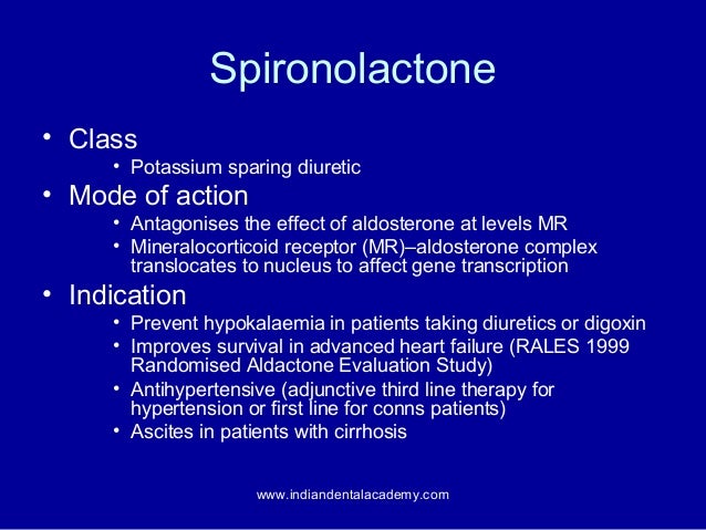 Aldactone Side Effects Potassium