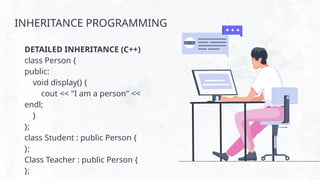 S1 FINAL PRESENTATION for inheritance ok | PPTX