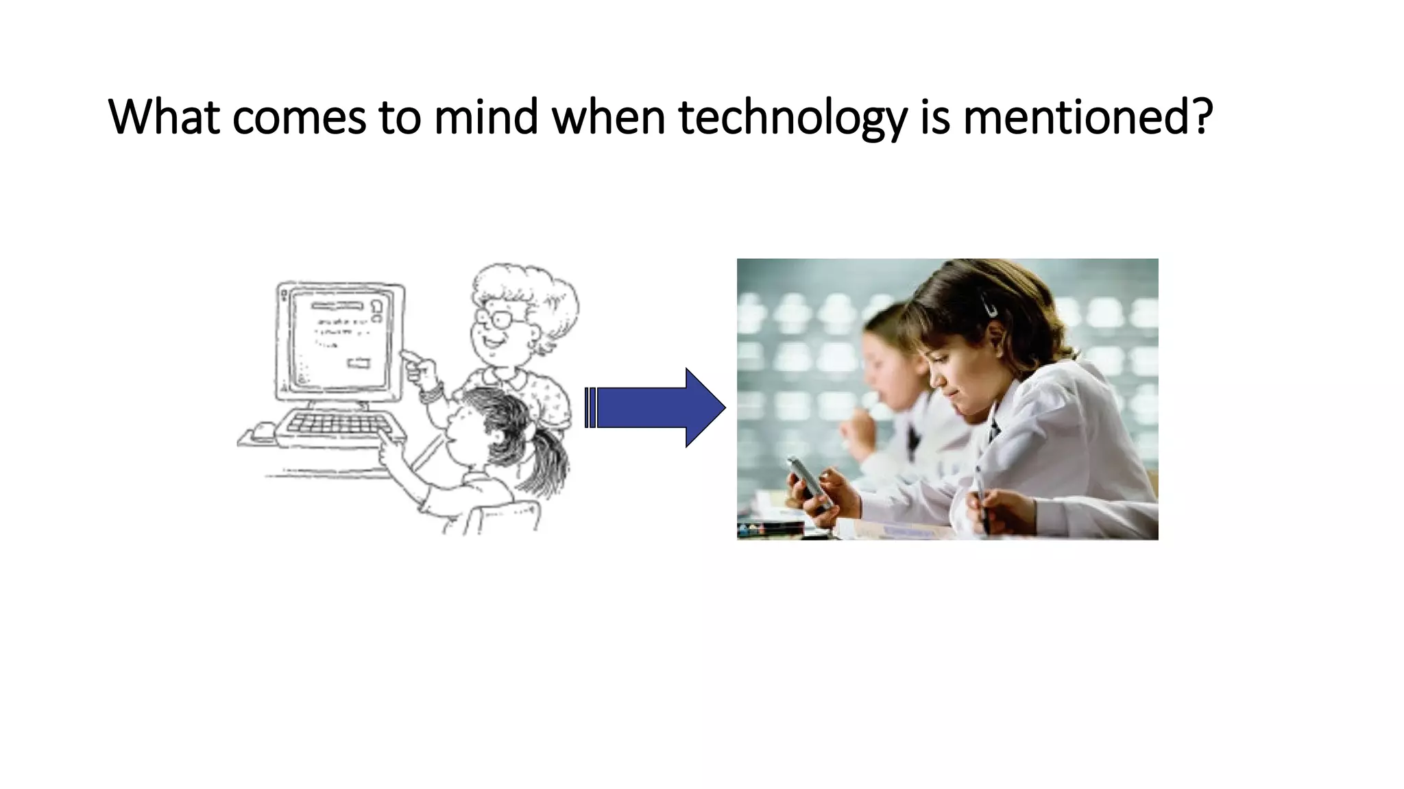 What comes to mind when technology is mentioned?
 