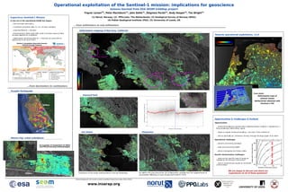 Operational exploitation of the Sentinel-1 mission: implications for geoscience