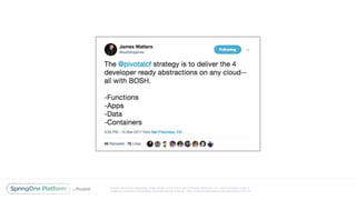 Unless otherwise indicated, these slides are © 2013 -2017 Piv otal Software, Inc. and licensed under a
Creative Commons Attribution-NonCommercial license: http://creativecommons.org/licenses/by-nc/3.0/
 