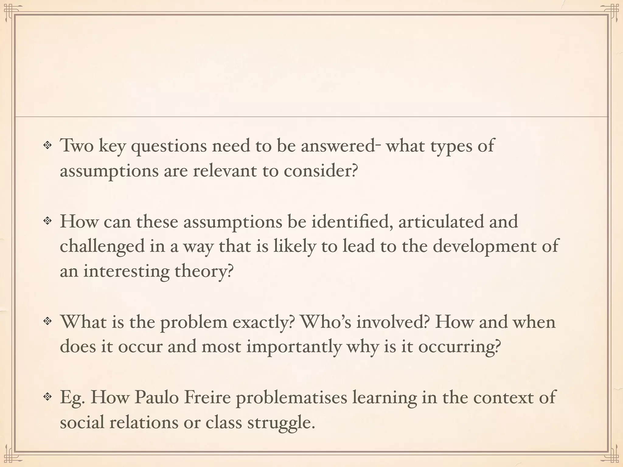 Social Research: Problematisation/Problem Formulation | PDF