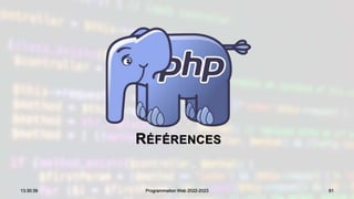 RÉFÉRENCES
81
13:30:39 Programmation Web 2022-2023
 