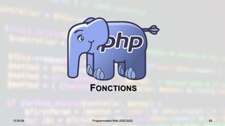 FONCTIONS
83
13:30:39 Programmation Web 2022-2023
 