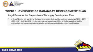 The BDP and Capacity Development Agenda | PPTX