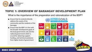 The BDP and Capacity Development Agenda | PPTX