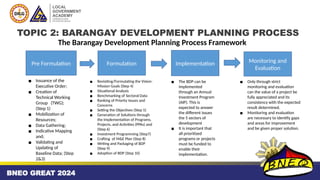 The BDP and Capacity Development Agenda | PPTX