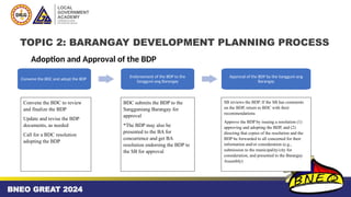 The BDP and Capacity Development Agenda | PPTX