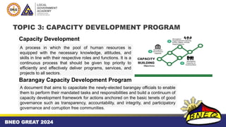 The BDP and Capacity Development Agenda | PPTX