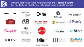 We work best with brands who understand that social matters,
but need a hand with the ever-changing social media landscape
(featured clients)
 