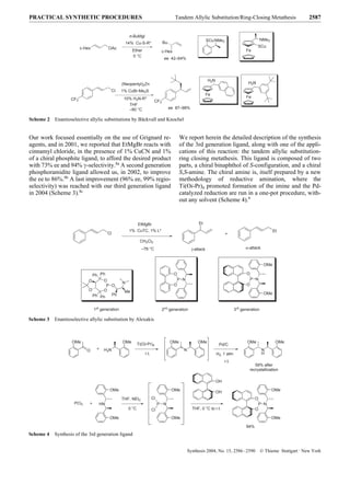 Synthesis and Use of a Phosphoramidite Ligand | PDF