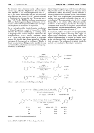 Synthesis and Use of a Phosphoramidite Ligand | PDF