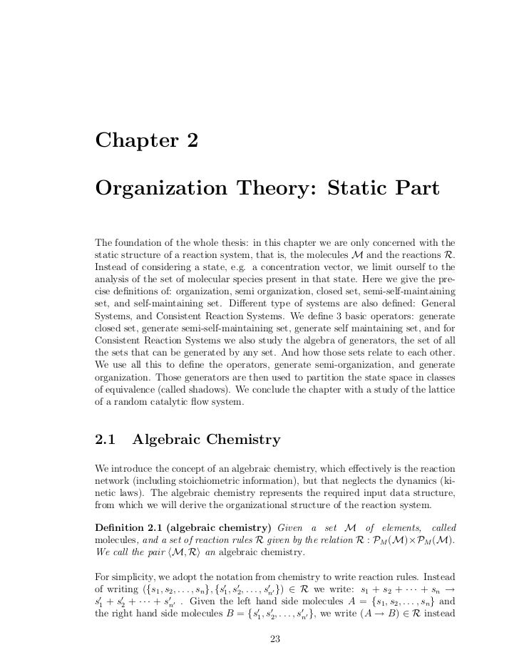 phd thesis organization