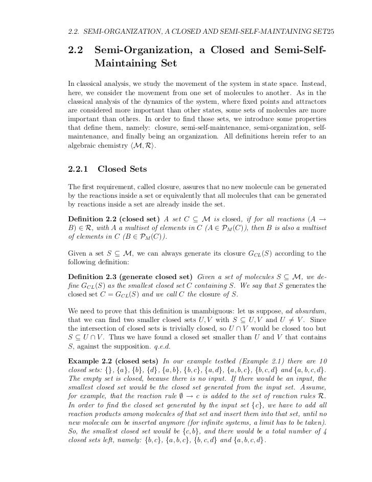 Thesis systems theory