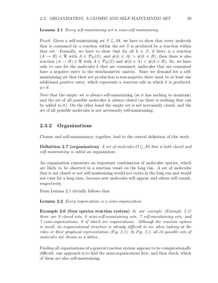 Thesis systems theory