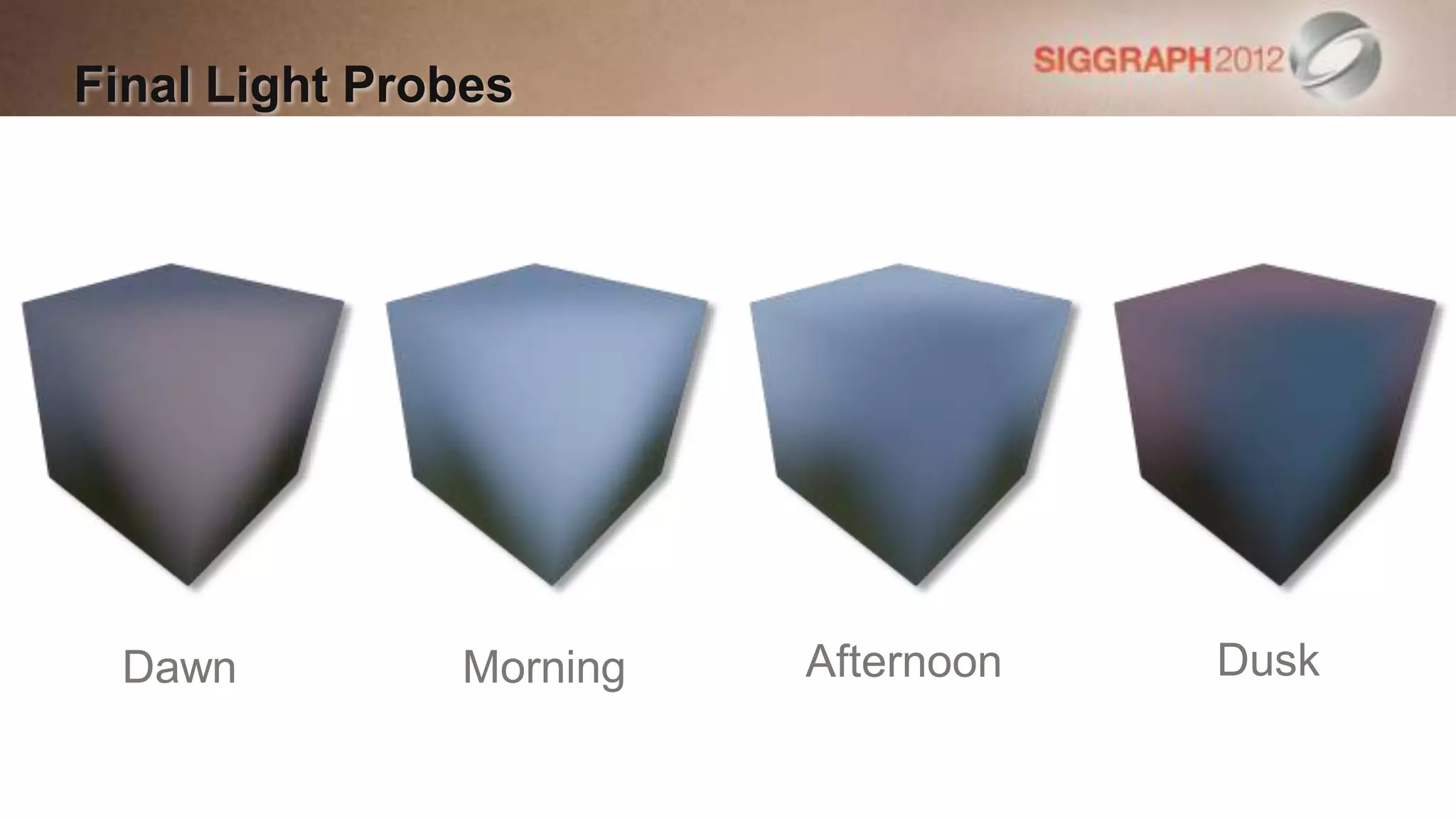 Final Light Probes




 Dawn          Morning   Afternoon   Dusk
 