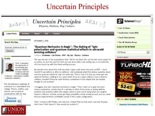 Uncertain Principles 