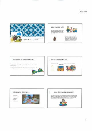 Page 1 of 2 Handout Story sacks in the Early Years 