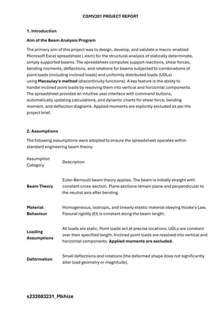 Macro-Enabled Excel Spreadsheet for Structural Beam Analysis Using ...