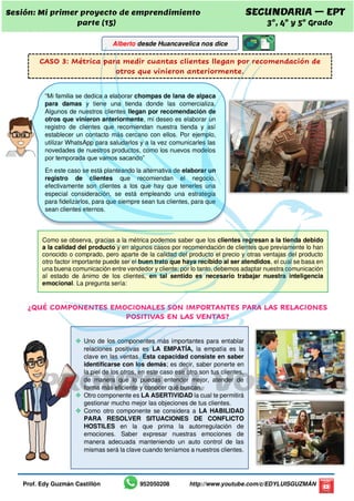 S24 ept 3,4 y 5 mi primer proyecto de emprendimiento xv | PDF