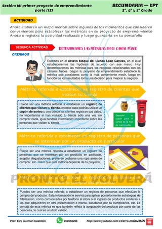 S24 ept 3,4 y 5 mi primer proyecto de emprendimiento xv | PDF