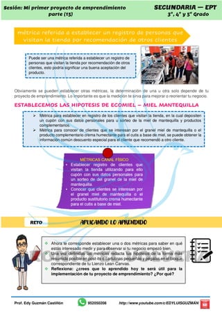 S24 ept 3,4 y 5 mi primer proyecto de emprendimiento xv | PDF