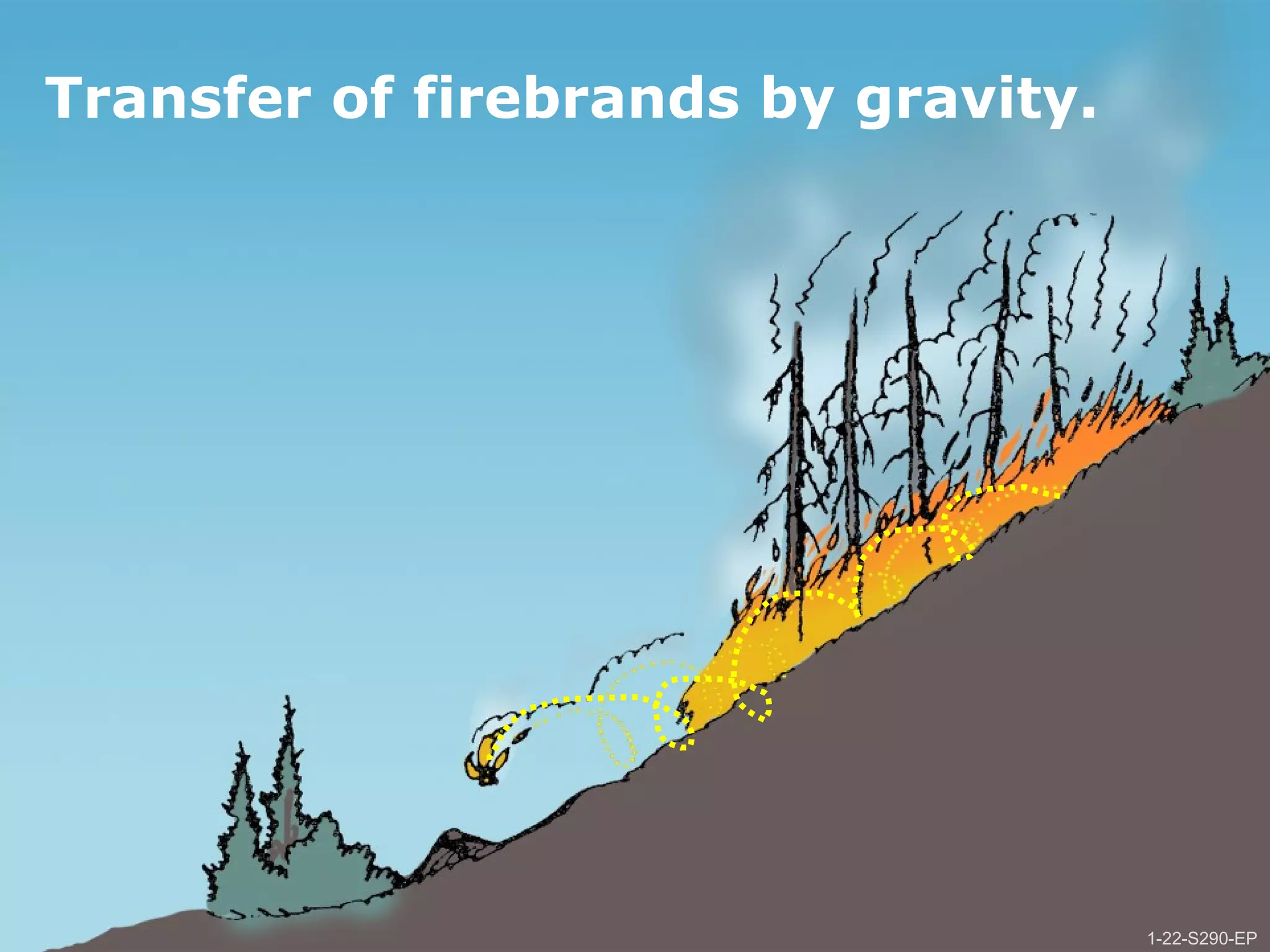 1-22-S290-EPUnit 1 The Fire Environment
Transfer of firebrands by gravity.
1-22-S290-EP
 