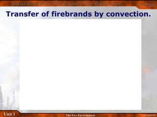 1-20-S290-EPUnit 1 The Fire Environment
Transfer of firebrands by convection.
 
