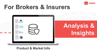 Analysis &
Insights
For Brokers & Insurers
Product & Market Info
 
