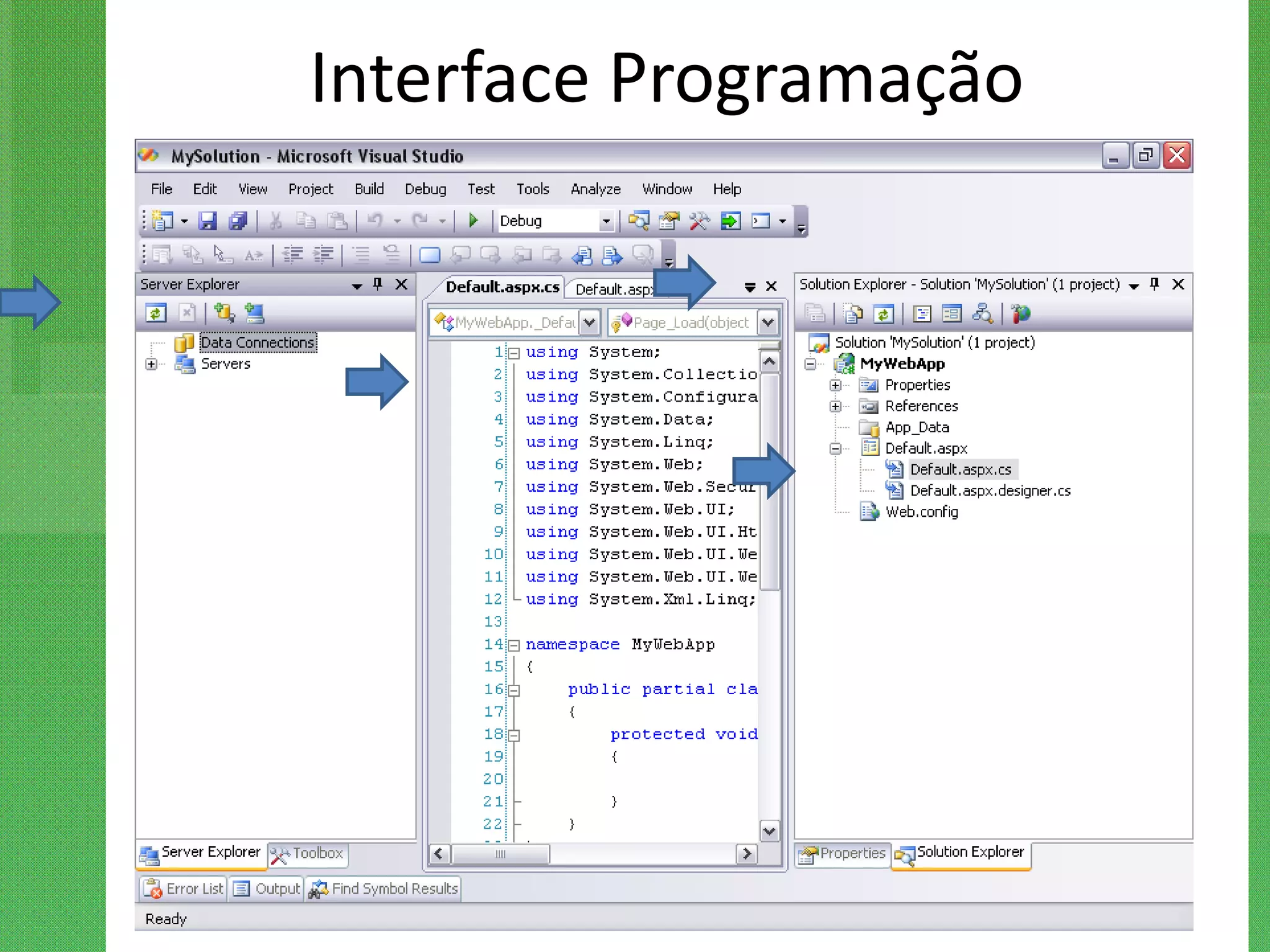 Interface Programação
 
