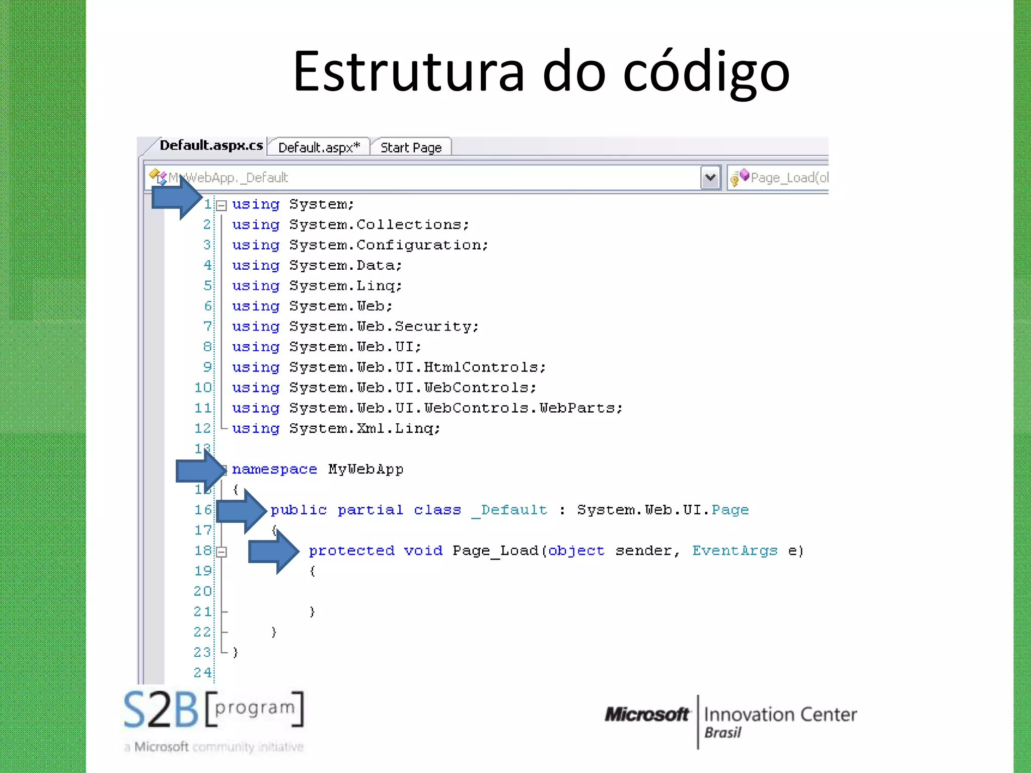 Estrutura do código
 