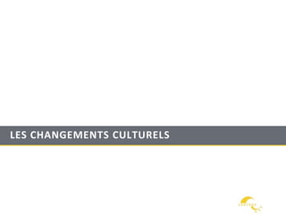 LES CHANGEMENTS CULTURELS
 