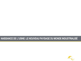 NAISSANCEDEL’USINE:LENOUVEAU PAYSAGE DUMONDEINDUSTRIALISÉ
 