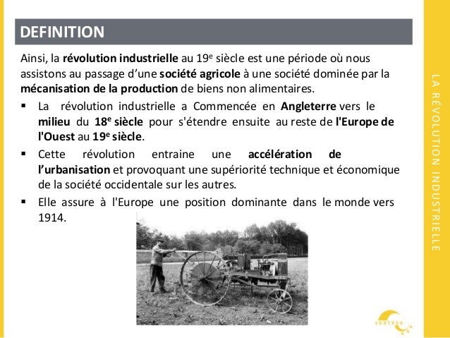 la révolution industrielle résumé