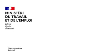 Direction générale
du travail
 