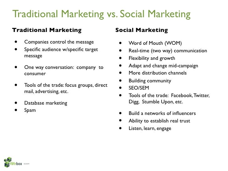 social media versus traditional media Unlike social media outlets, traditional news outlets do present the same event differently because they are simply relaying information to the public and it is trickier to pick up whether or not the journalist are allowing their bias to control the information they give, instead of just spewing facts. social media versus traditional media Unlike social media outlets, traditional news outlets do present the same event differently because they are simply relaying information to the public and it is trickier to pick up whether or not the journalist are allowing their bias to control the information they give, instead of just spewing facts.