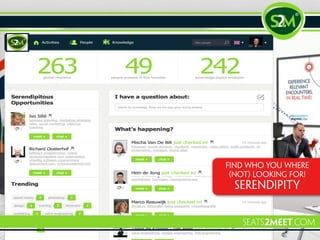 THE SERENDIPITY MACHINE
Find who you where
(not) looking for!
serendipity
 