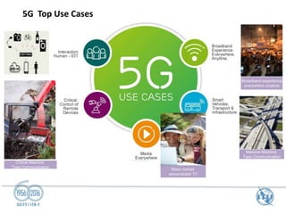 Broadband experience
everywhere anytime
Massive Machine
Type Communication
Critical Machine
Type Communication
Mass market
personalized TV
5G Top Use Cases
 