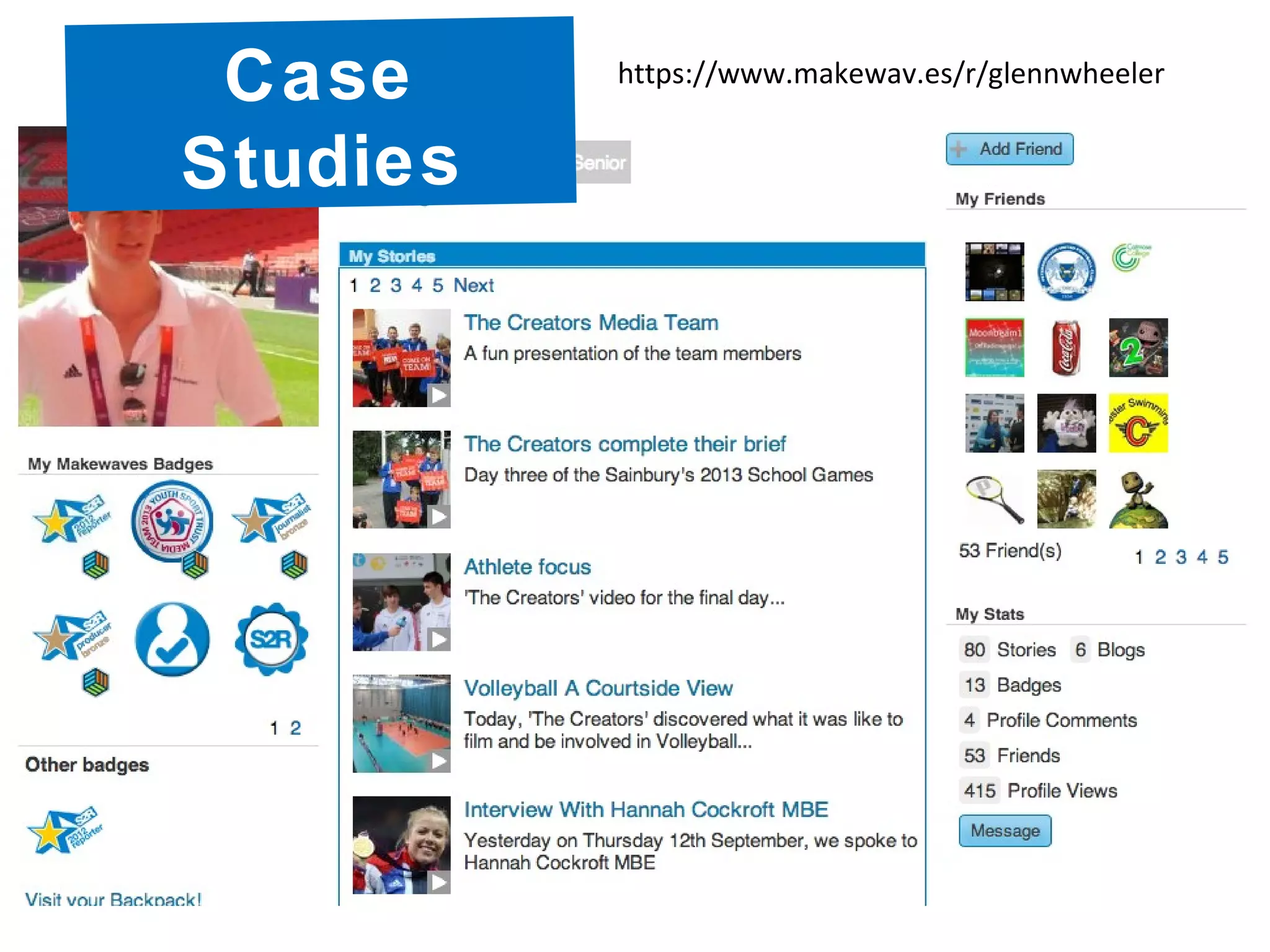 Case
Studies
https://www.makewav.es/r/glennwheeler
 