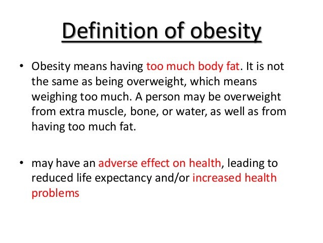 overweight definition body fat percentage