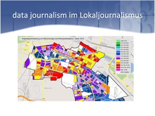data journalism im Lokaljournalismus
 