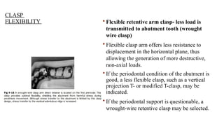 Load Clasp Biomechanical principles in removable partial dentures (rpd) | PPTX