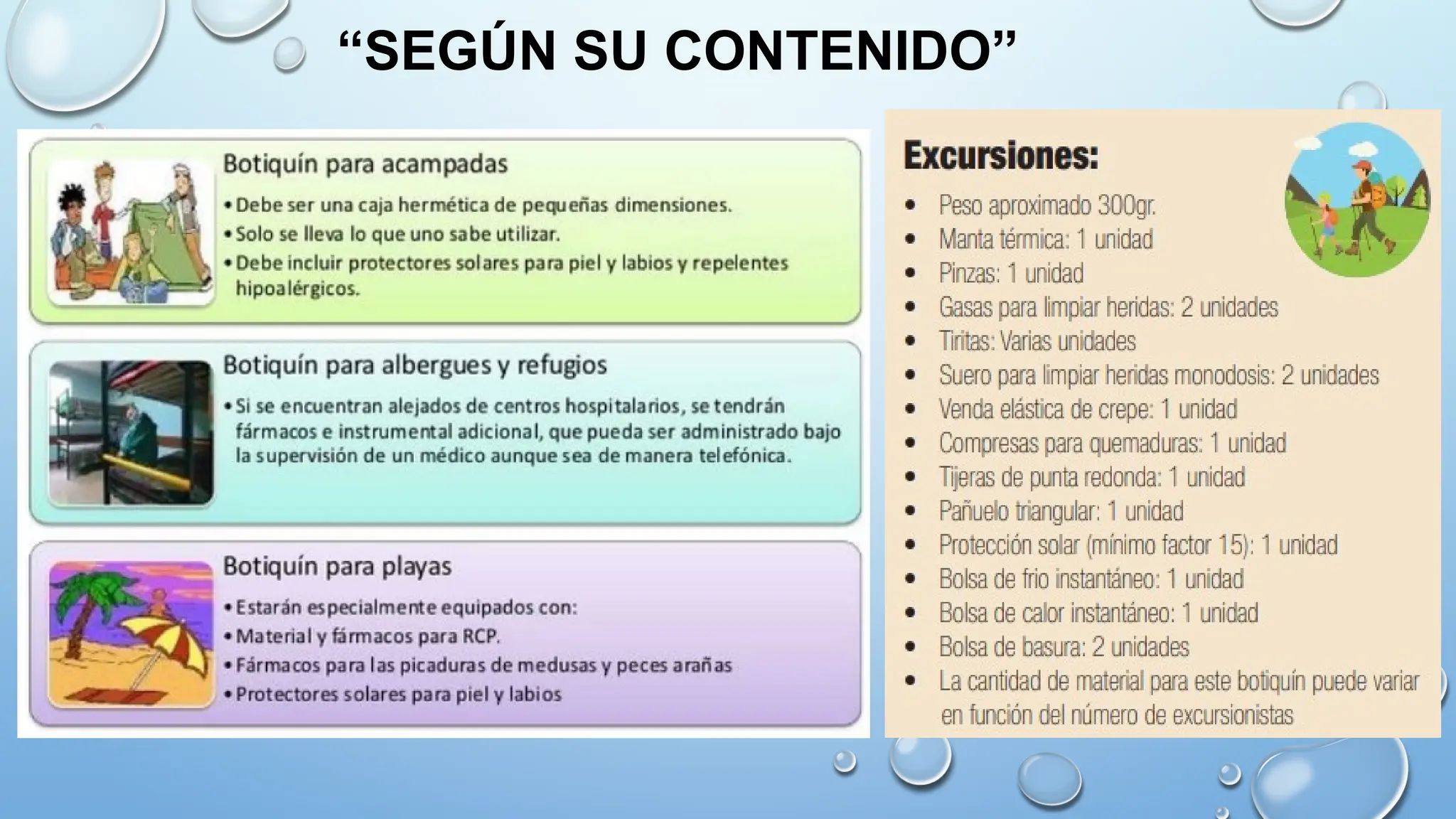 “SEGÚN SU CONTENIDO”
 