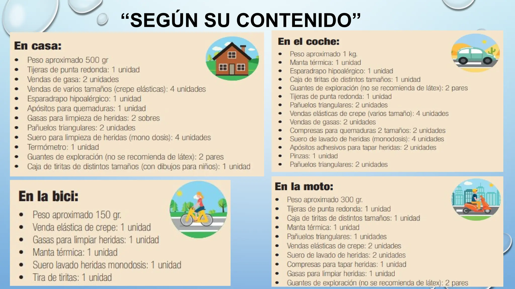 “SEGÚN SU CONTENIDO”
 