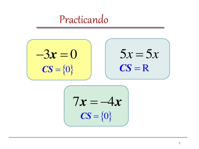 Ecuaciones de Primer Grado