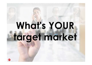 27© Copyright Society3 Refugee Accelerator 2016
#Society3
500 People with access to 2,000 others = 1 Million
It’s always about tools & techniques
Search Twitter for hashtags #bikes, #gourmet, #cars...
Look for groups on LinkedIn
Use Facebook Search “My friends who like car racing”
Look for influencer (large networks)
Look who they follow (but be selective)
Look for talkative people (blogger, active on Twitter)
 